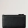 Farringdon Long Zipped Credit Card Holder Black Small Pebble Grain Farringdon Long Zipped Credit Card Holder Black Small Pebble Grain