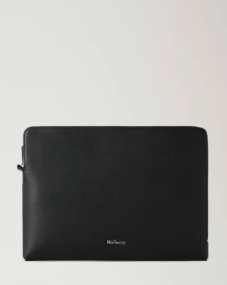 Farringdon Tech Folio Black Small Pebble Grain Women
