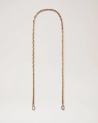 Flat Chain Strap Brass Metal Women