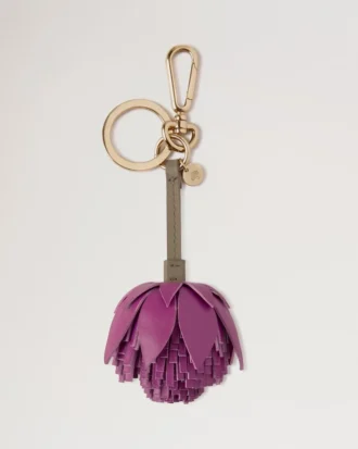 Flower Keyring – Pom Pom Orchid Bloom Mixed Material