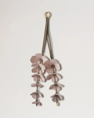 Flower Keyring – Wisteria Blossom Pink Mixed Material