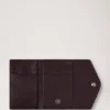 Folded Multi-Card Wallet Black Cherry Small Classic Grain