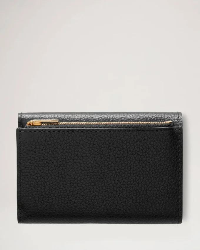 Folded Multi-Card Wallet Black Small Classic Grain Folded Multi-Card Wallet Black Small Classic Grain