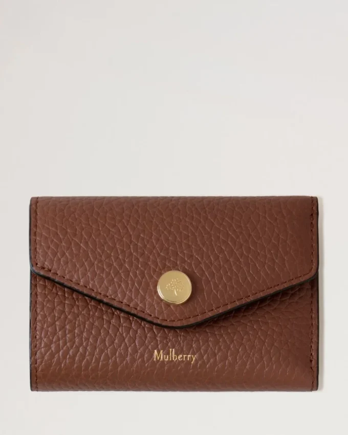 Folded Multi-Card Wallet Bright Oak Heavy Grain