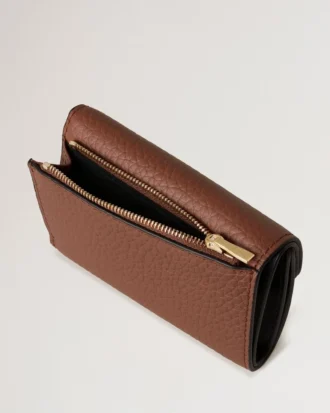 Folded Multi-Card Wallet Bright Oak Heavy Grain