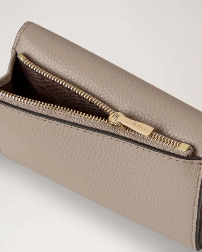Folded Multi-Card Wallet Cashmere Taupe Small Classic Grain Folded Multi-Card Wallet Cashmere Taupe Small Classic Grain