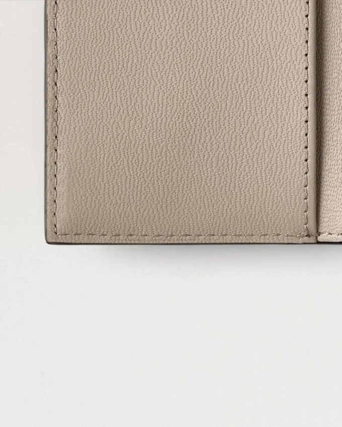 Folded Multi-Card Wallet Cashmere Taupe Small Classic Grain Folded Multi-Card Wallet Cashmere Taupe Small Classic Grain
