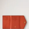 Folded Multi-Card Wallet Coral Orange Small Classic Grain Folded Multi-Card Wallet Coral Orange Small Classic Grain