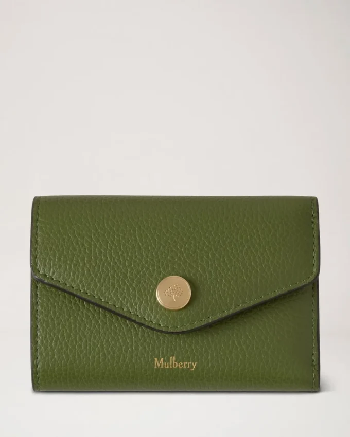 Folded Multi-Card Wallet Fern Small Classic Grain Folded Multi-Card Wallet Fern Small Classic Grain