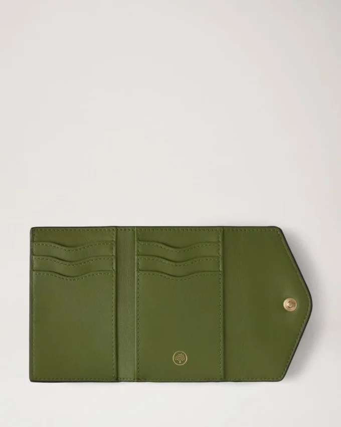 Folded Multi-Card Wallet Fern Small Classic Grain Folded Multi-Card Wallet Fern Small Classic Grain