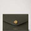 Folded Multi-Card Wallet Juniper Green Small Classic Grain