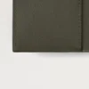 Folded Multi-Card Wallet Juniper Green Small Classic Grain