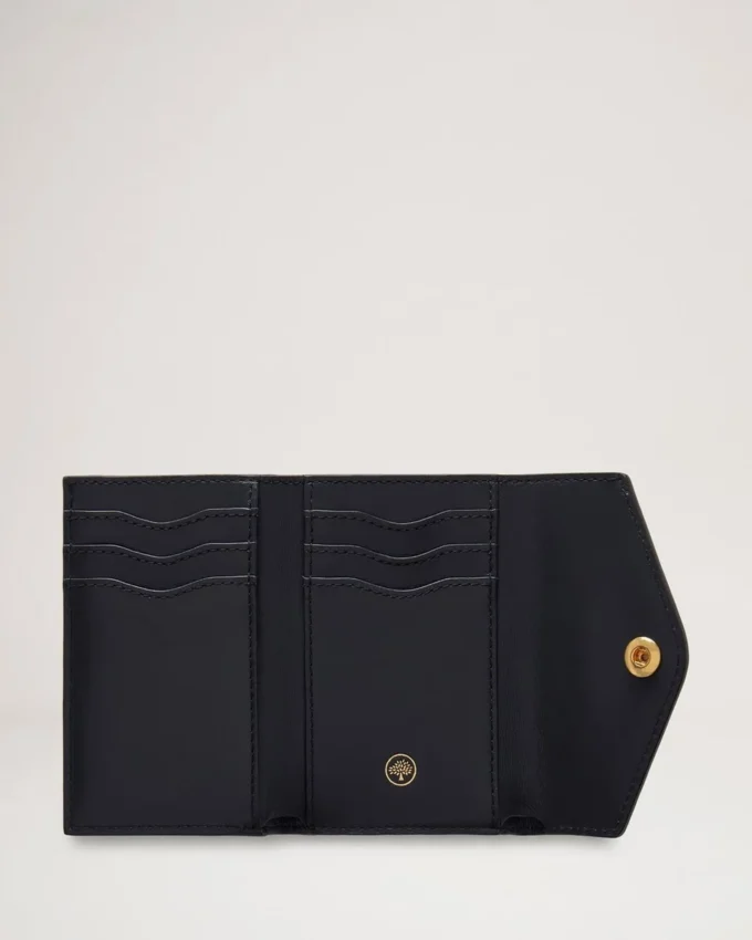 Folded Multi-Card Wallet Mulberry Green Small Classic Grain Folded Multi-Card Wallet Mulberry Green Small Classic Grain