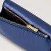 Folded Multi-Card Wallet Pigment Blue Small Classic Grain Folded Multi-Card Wallet Pigment Blue Small Classic Grain