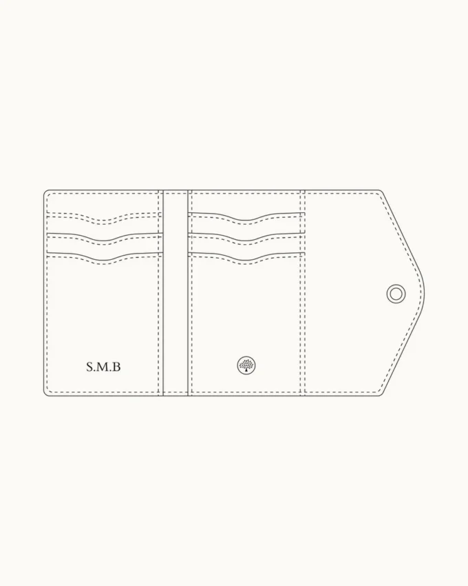 Folded Multi-Card Wallet Eggshell Micro Classic Grain