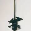 Frog Keyring Mulberry Green Silky Calf Women