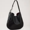 Hackney Shoulder Bag Black High Shine Leather Women Hackney Shoulder Bag Black High Shine Leather Women