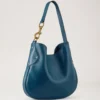 Hackney Shoulder Bag out of the Blue High Shine Leather Hackney Shoulder Bag out of the Blue High Shine Leather
