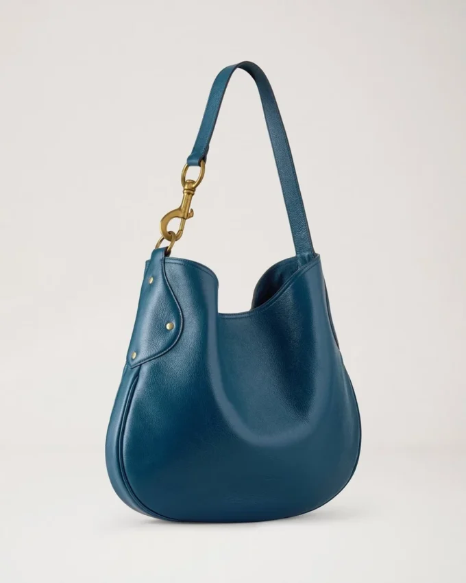 Hackney Shoulder Bag out of the Blue High Shine Leather Hackney Shoulder Bag out of the Blue High Shine Leather