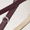 Handheld Dog Leash Dune & Oxblood Small Classic Grain Handheld Dog Leash Dune & Oxblood Small Classic Grain