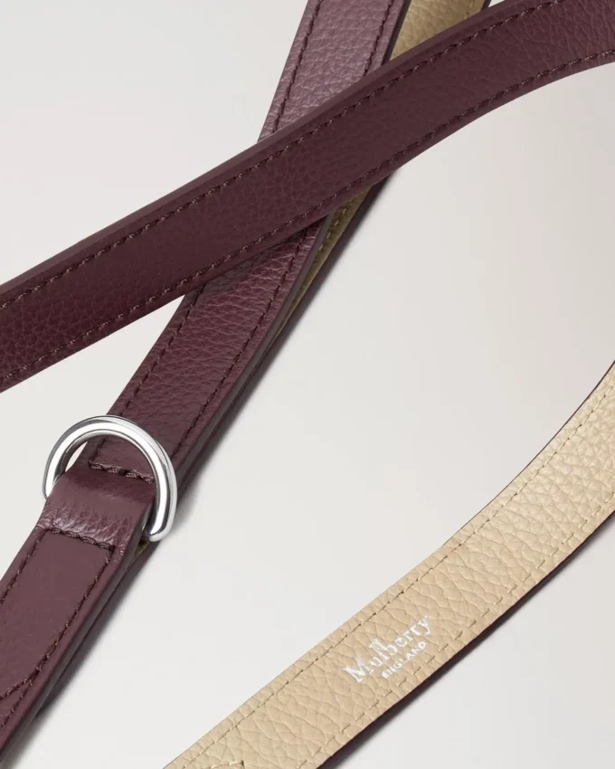 Handheld Dog Leash Dune & Oxblood Small Classic Grain Handheld Dog Leash Dune & Oxblood Small Classic Grain