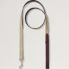 Handheld Dog Leash Dune & Oxblood Small Classic Grain Handheld Dog Leash Dune & Oxblood Small Classic Grain