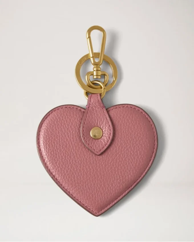 Heart Keyring Pink Scrumpy Small Classic Grain Little Luxuries
