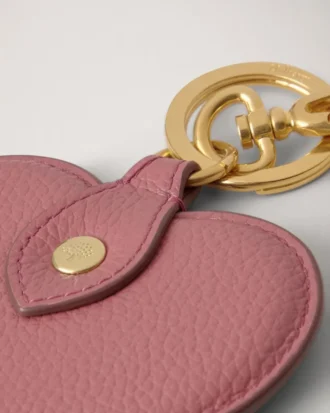 Heart Keyring Pink Scrumpy Small Classic Grain Little Luxuries