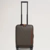 Heritage 4 Wheel Suitcase Mole & Cognac Bioveg Scotchgrain