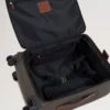 Heritage 4 Wheel Suitcase Mole & Cognac Bioveg Scotchgrain