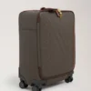 Heritage 4 Wheel Suitcase Mole & Cognac Bioveg Scotchgrain