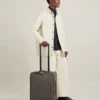 Heritage 4 Wheel Suitcase Mole & Cognac Bioveg Scotchgrain