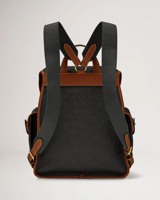 Heritage Backpack Black & Cognac Bioveg Scotchgrain Heritage Backpack Black & Cognac Bioveg Scotchgrain