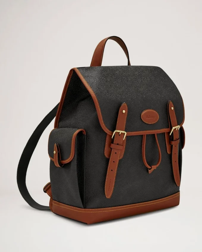 Heritage Backpack Black & Cognac Bioveg Scotchgrain Heritage Backpack Black & Cognac Bioveg Scotchgrain