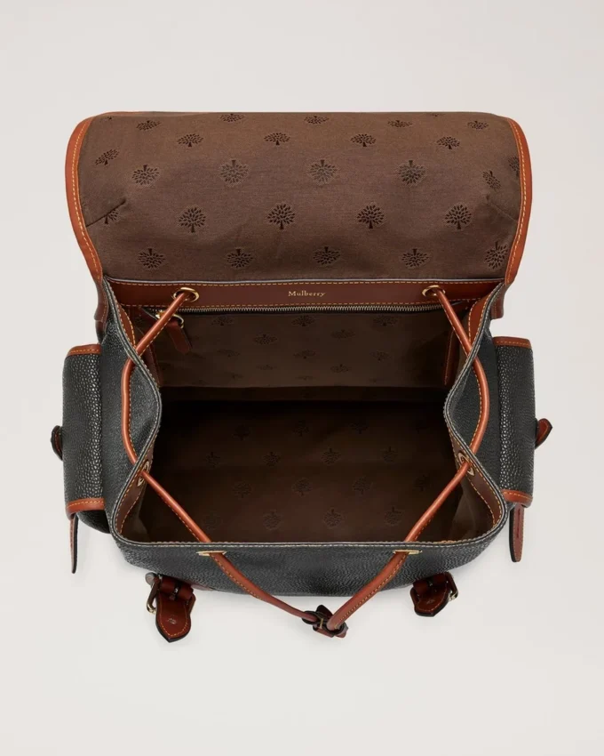 Heritage Backpack Black & Cognac Bioveg Scotchgrain Heritage Backpack Black & Cognac Bioveg Scotchgrain
