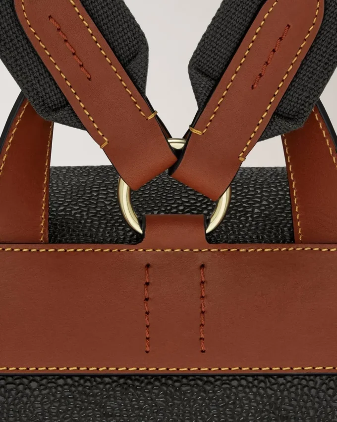 Heritage Backpack Black & Cognac Bioveg Scotchgrain Heritage Backpack Black & Cognac Bioveg Scotchgrain