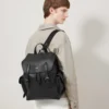 Heritage Backpack Black Natural Grain Leather Men
