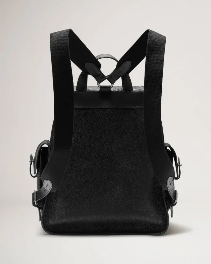 Heritage Backpack Black Natural Grain Leather Men