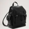 Heritage Backpack Black Natural Grain Leather Men