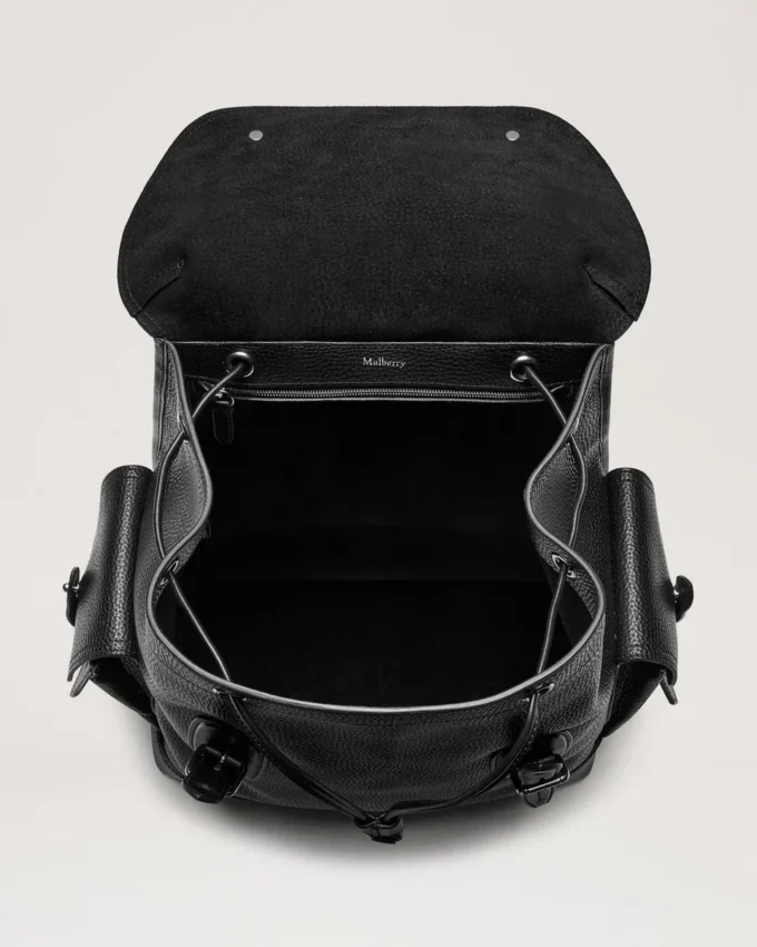 Heritage Backpack Black Natural Grain Leather Men