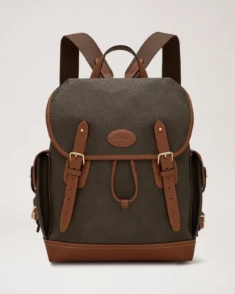 Heritage Backpack Mole & Cognac Bioveg Scotchgrain Heritage Backpack Mole & Cognac Bioveg Scotchgrain