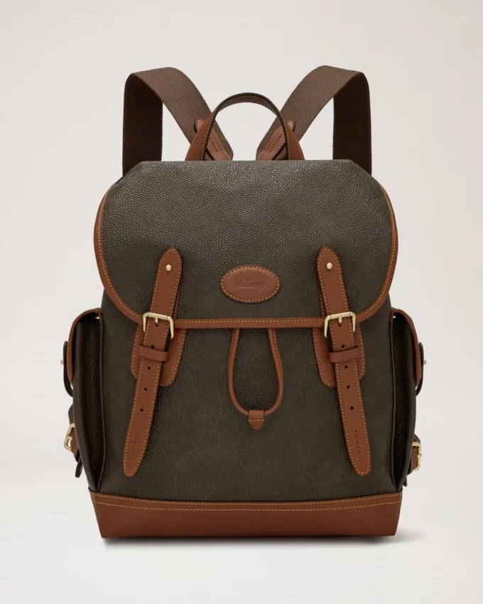 Heritage Backpack Mole & Cognac Bioveg Scotchgrain Heritage Backpack Mole & Cognac Bioveg Scotchgrain