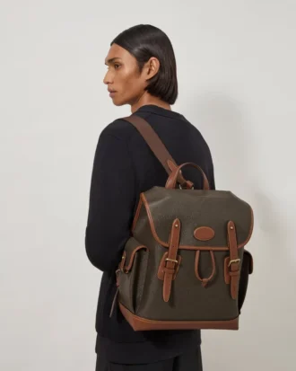 Heritage Backpack Mole & Cognac Bioveg Scotchgrain Heritage Backpack Mole & Cognac Bioveg Scotchgrain