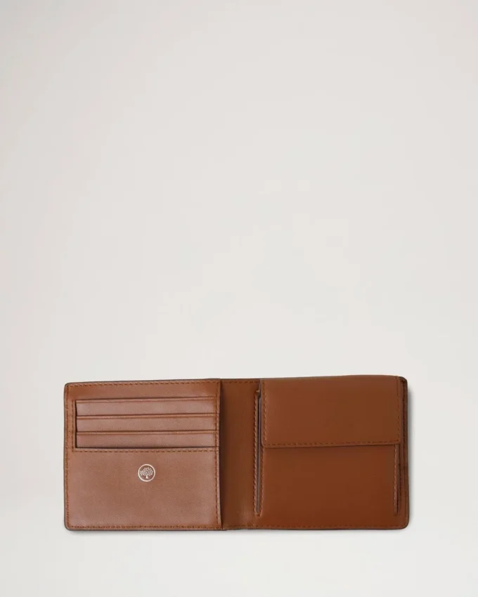 Heritage Bifold Coin Wallet Oak Two-Tone Small Classic Grain