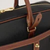 Heritage Briefcase Black & Cognac Bio-Based Scotchgrain