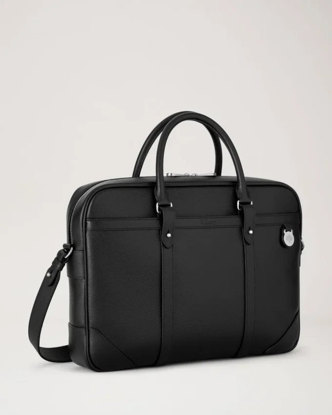 Heritage Briefcase Black Small Classic Grain Women Heritage Briefcase Black Small Classic Grain Women