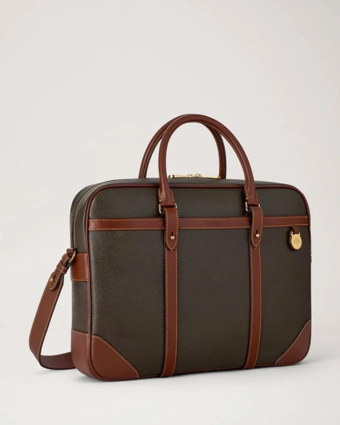 Heritage Briefcase Mole & Cognac Bio-Based Scotchgrain Heritage Briefcase Mole & Cognac Bio-Based Scotchgrain