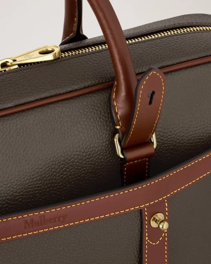 Heritage Briefcase Mole & Cognac Bio-Based Scotchgrain Heritage Briefcase Mole & Cognac Bio-Based Scotchgrain