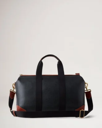 Heritage Day Clipper Black & Cognac Printed Bioveg Scotchgrain & Flat Calf