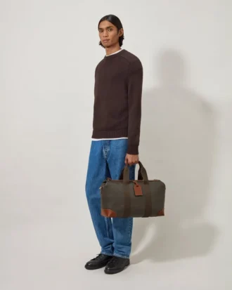 Heritage Day Clipper Mole & Cognac Printed Bioveg Scotchgrain & Flat Calf